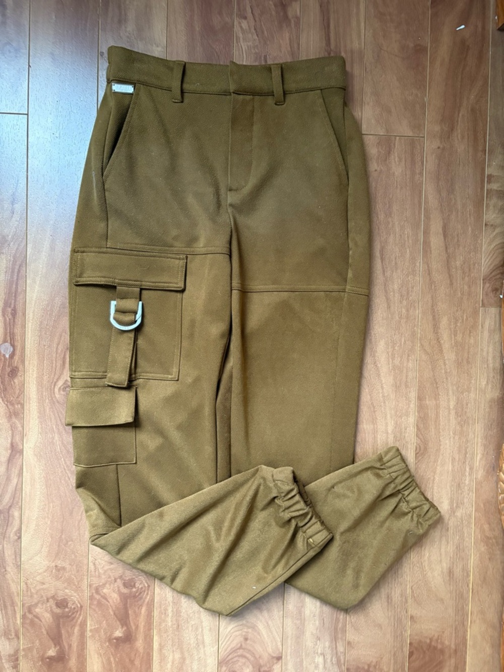 Women's Brown Cargo Jogger Pants